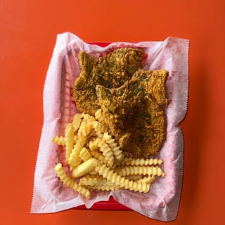 Two Piece Pork Chop Platter